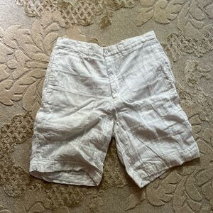 Polo Ralph Lauren white patchwork shorts
